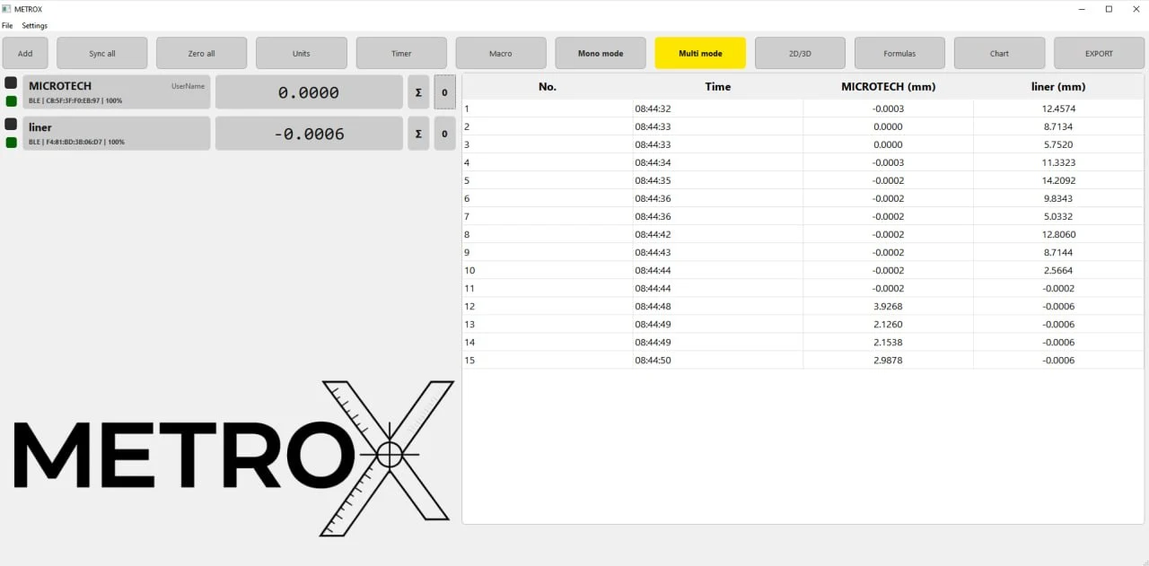 Головний робочий стіл Metrox App